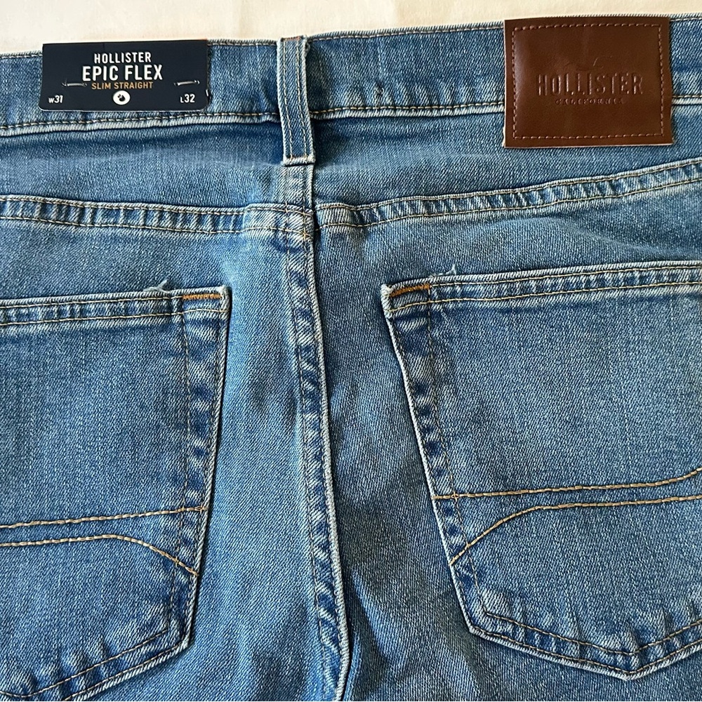 Hollister Blue Slim Straight Jeans - Picture 2 of 11